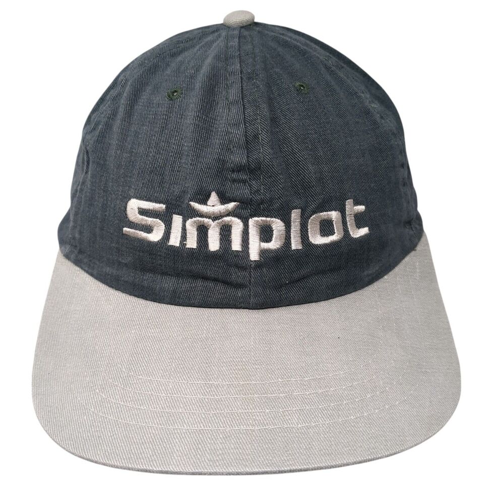 Simplot Slideback Hat Gray One Size Adjustable Em… - image 1